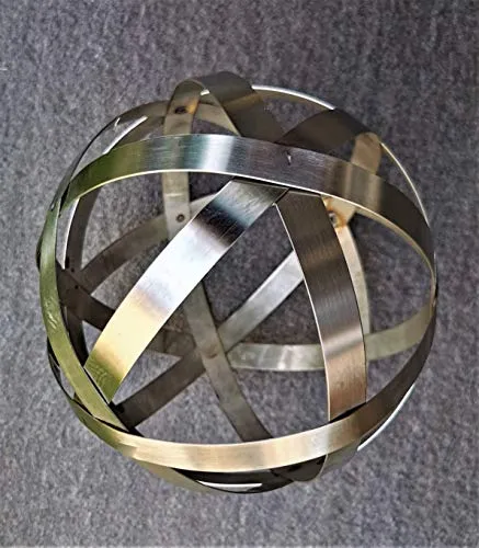 Dekokugel Geflecht 25 cm aus Edelstahl - Sonstige Gartendekorationen – Hochwertige Geflechtkugel aus matt gebürstetem Edelstahl, ideal für Garten und Tischdeko, vielseitig einsetzbar mit Windlichtern oder Lichterketten.