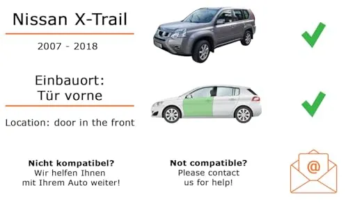 Lautsprecher Boxen Einbaupaket für Pioneer TS-G1720F kompatibel mit Nissan X-Trail vorne | 2X Tief-Mitteltöner mit integriertem Hochtöner 300W MAX