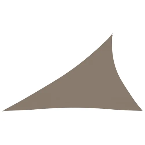 The Living Store Sonnensegel Oxford-Gewebe Dreieckig 4x5x6,4 m Taupe