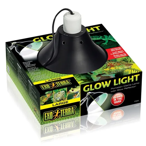 Exo Terra Glow Light Terrarien - Klemmlampe mit Leuchtreflektor large PT2056 - Sonstige, vielseitige Klemm- und Hängelampe für Terrarien mit effizientem Leuchtreflektor für optimales Licht und Wärme.