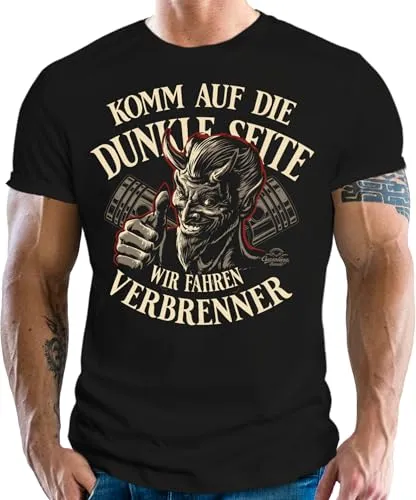 Herren T-Shirt für US-Cars Classic Auto Oldtimer Fans von GASOLINE BANDIT