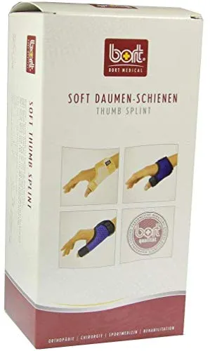 Bort Soft Daumenschiene plus L grau Bandage