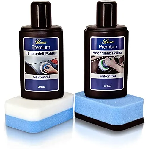 Petzoldts Premium Hochglanz-Handpolierset, zur Lackpolitur und Lackreinigung von Hand oder mit der Poliermaschine