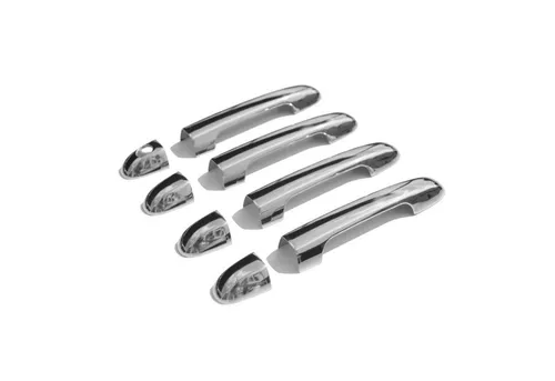 OMAC Zierleisten-Aufkleber Türgriff Blende für Hyundai i20 2008-2014 4-Tür Edelstahl 8x, (8tlg), Langlebig,Einfache Reinigung,Einfache Installation,Rostbeständig