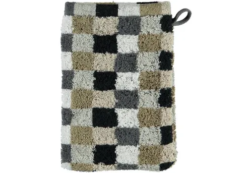 Cawö Handtuch Life Style Karo 7047 kiesel 37 in grau von Cawö