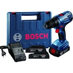 Bosch GSR 180-LI Akku-Bohrschrauber 18V - Akkuschrauber mit 2-Gang-Getriebe und 20 Drehmomentstufen für präzises Bohren und Schrauben. Ideal für Holz, Metall und Kunststoff - Perfekt für Heimwerker und Profis!