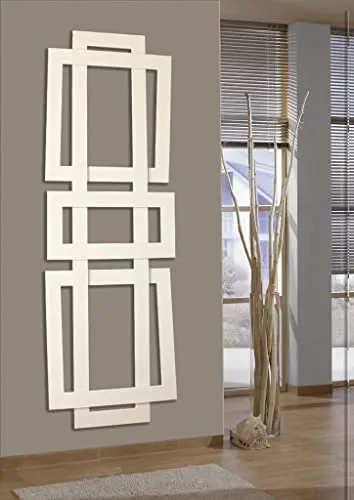 Szagato Badheizkörper Design ART II 180x60cm - Eleganter Heizkörper mit 1019 Watt Leistung, pulverbeschichtet für eine fingerabdrucksunempfindliche Oberfläche. Hochwertige Verarbeitung und 5 Jahre Garantie - Made in Germany.