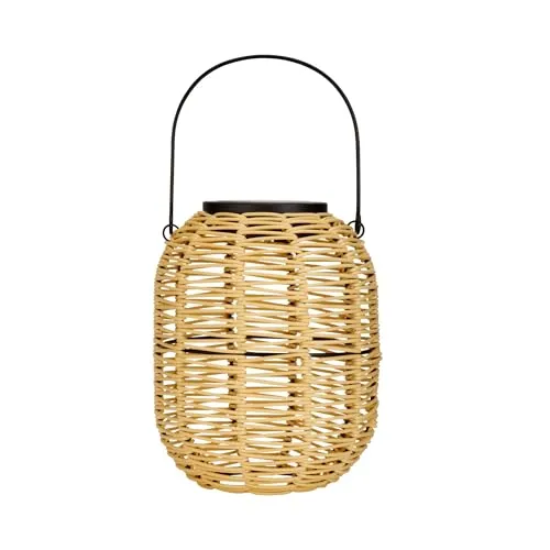 PAULEEN LED Solarleuchte Laterne Sunshine Treasure 19,5cm - Mediterrane Solarleuchte mit Dämmerungssensor und Timer, ideal für stimmungsvolle Beleuchtung im Innen- und Außenbereich.