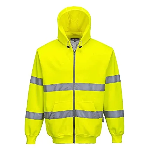 Warnschutz Kapuzen-Sweatjacke