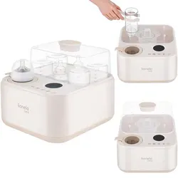 Lionelo SteamUp 3in1 Sterilisator für Babyflaschen - Der Lionelo SteamUp ist ein vielseitiger 3in1 Sterilisator, der bis zu 4 Babyflaschen effizient sterilisiert und trocknet. Ideal für Eltern, die Zeit sparen möchten – für eine hygienische Flaschenvorbereitung im Handumdrehen.