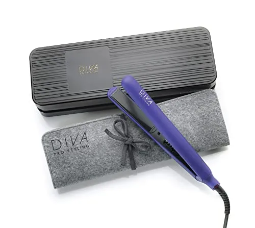Diva Pro Styling Digital Styler - Haarglätter mit automatischer Abschaltfunktion - Glätteisen für alle Haartypen, digitale Temperatureinstellung von 110°C bis 235°C und keramikbeschichtete Platten für glänzendes Haar. Ideal für Reisen dank Multispannungs-Funktion.