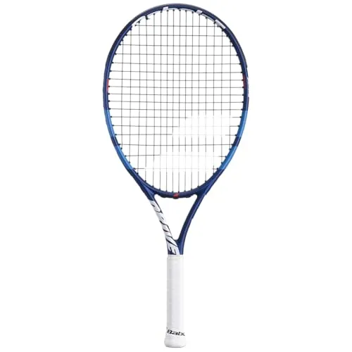 Babolat Tennisschläger Modell Drive Junior, Blau - Ideal für Kinder von 125-135 cm: Leichter Graphit-Aluminium-Schläger mit speziellem Griff für kleine Hände, fördert die Technik und macht das Spiel einfach und angenehm.