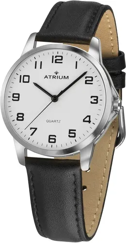 Atrium Quarzuhr Herrenuhr A36-10 - Elegante Damenuhr mit Quarz-Antrieb, edlem Edelstahl-Gehäuse und stilvollem Lederarmband – perfekt für jeden Anlass.