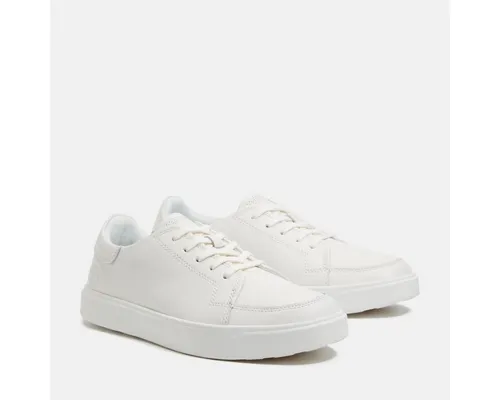 Timberland Emerson Street LOW LACE UP SNEAKER - Sportliche Sneaker in Weiß, Größe 44,5 EU, aus umweltfreundlichem ReBOTL-Material, ideal für nachhaltigen Stil und Komfort.