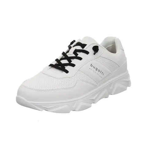 Bugatti adult Lima Herren-Sneaker in Weiß Gr. 42 - Stylische Herren-Sneaker in Weiß, ideal für den Alltag und bequem für lange Tragezeiten.