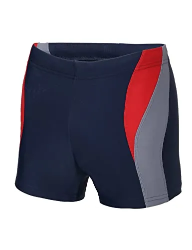 Ladeheid Herren Badehose kurz Boxershorts - Badeshorts für Herren, aus hochwertigem Material, dreifarbig und elastisch für optimale Bewegungsfreiheit, ideal für Strand und Schwimmbad.