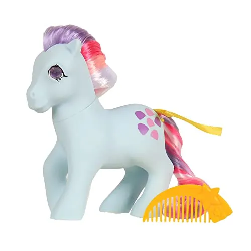 Basic Fun My Little Pony Regenbogenponys Sweet Stuff Klassisches Pony, Augenstern-Kollektion, Retro-Pferde-Geschenke, Spielzeug-Tierfiguren, Pferde-Spielzeug für Jungen und Mädchen Ab 3 Jahren