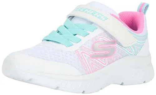 Skechers Unisex Kinder Mädchen Sneaker, Weißer Synthetischer Mehrfachbesatz, 29 EU