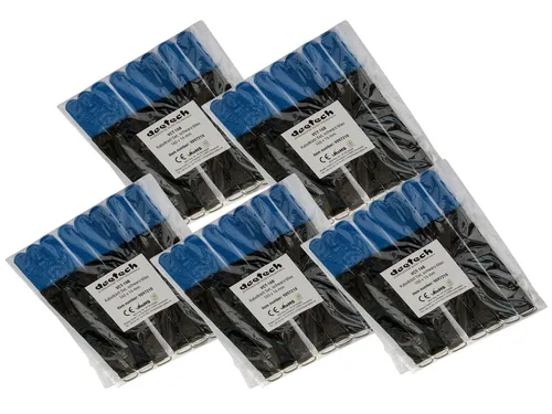 St. Kabelklett Klettband Kabel-Klettband Kabelbinder, 160x16mm, schwarz-blau 50