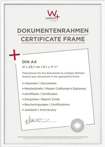 Bilderrahmen Weiß von walther design