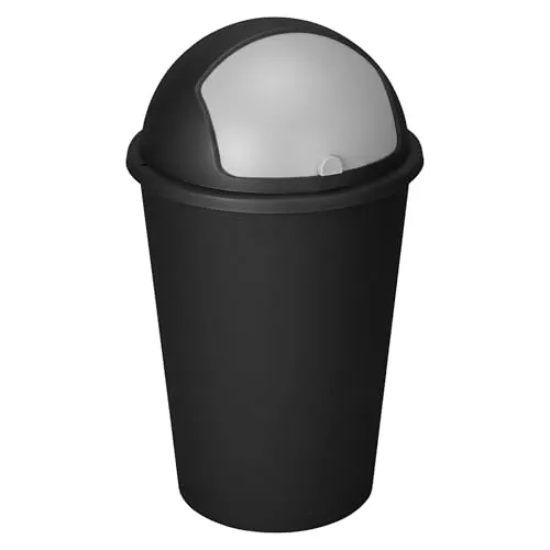 Produktbild Spetebo XXL Abfalleimer mit Schiebedeckel anthrazit- 50 L