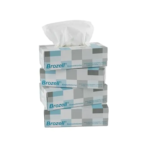 Kosmetiktücher 2-lagig Zellstoff von Brozell