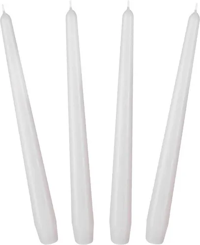 BRUBAKER Spitzkerze für Kerzenständer und Kerzenhalter - (Leuchterkerzen Set, 4-tlg), lange, tropffreie Deko Kerzen mit langer Brenndauer