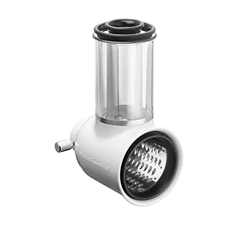 KitchenAid Gemüseschneider 5KSMVSA - Zubehör für Küchenmaschine - Zubehör für Standrührer mit 3 Edelstahl Trommeln zum schnellen Zerkleinern von Gemüse und Käse. Leicht zu reinigen und ideal für effizientes Kochen.