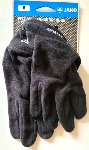 Jako Feldspielerhandschuhe Fleece schwarz 1232 Größe 6 von JAKO