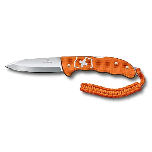 Victorinox Hunter Pro Alox Limited Edition 2021 - Kompaktes Schweizer Taschenmesser in Tigerorange - Taschenmesser, limitierte Edition 2021, robust und ideal fürs Camping oder den Alltag. Praktisches Klappmesser mit langlebigen Alox-Schalen und stylischem Design.