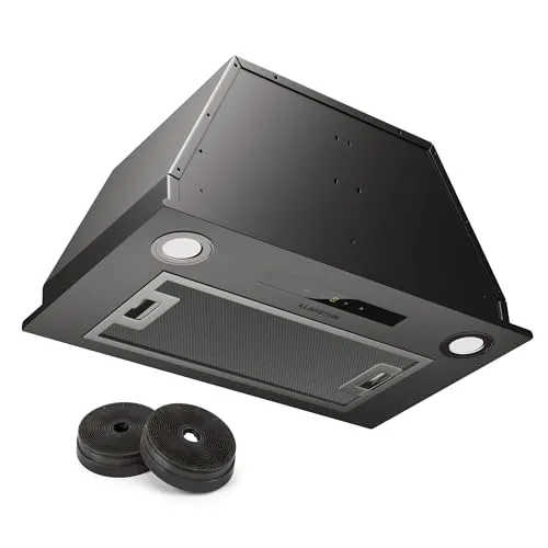 Paolo 52 Dunstabzugshaube Einbau - 52 cm, 439 m³/h, LED Touch, energieeffizientes Edelstahl-Design für nahtlose Integration in deinen Hängeschrank