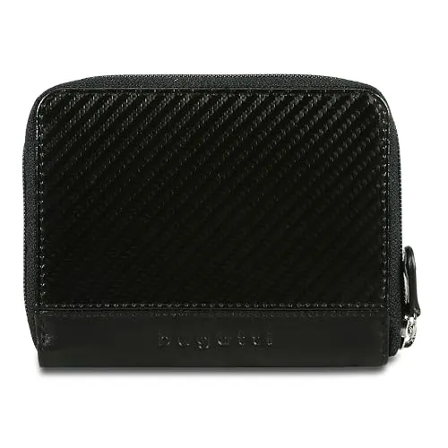 Bugatti Comet Wallet: Elegante Geldbörse mit RFID-Schutz - Stylische Geldbörse aus Leder mit RFID-Schutz, 8 Kartenfächern und umlaufendem Reißverschluss für optimale Sicherheit und Organisation.