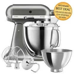 KitchenAid Artisan KSM185 (300 W) - Vielseitiger Mixer mit 300 W Leistung, ideal für kreative Küchenprojekte und Backen. Hochwertige Verarbeitung für langlebigen Einsatz.