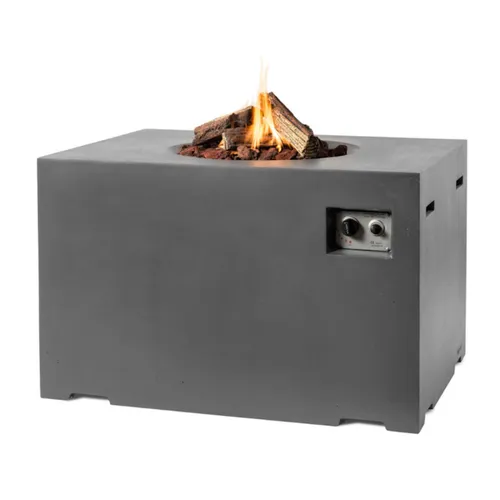 Happy Cocooning Mania Lounge und Dining Feuertisch 19,5 kW - Stylischer Feuerschalentisch mit 19,5 kW Leistung, inkl. 5 kg Lavasteine für gemütliche Abende im Freien. Ideal für Lounge- und Dining-Bereiche.