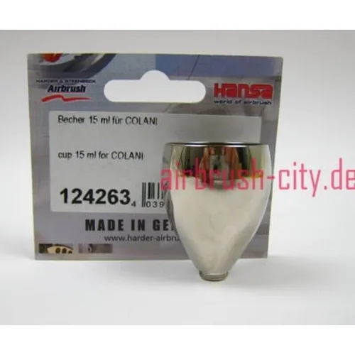 H & S Becher für Airbrush Pistolen - Thermobehälter, ideal für die Serien Evolution, Infinity, FIGHTline, Colani, Hansa 281 & 381 – perfektes Zubehör für präzises Arbeiten.