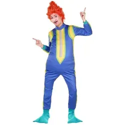 Maskworld Das Sams Kostüm für Erwachsene - Offizieller Lizenzartikel Größe L - Kostüm-Outfit für Erwachsene mit Overall, Nase und türkisfarbenen Flossen. Ideal für Karneval, Halloween und Motto-Partys. Perfekte Verkleidungsidee mit Platz für einen Fake-Bauch!