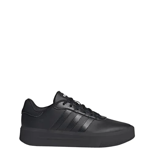 adidas Damen Court Platform Shoes - Core Black, 44 EU - Damen-Sneaker mit regulärer Passform, stylischem Design und komfortabler Gummiaußensohle für den perfekten Look im Alltag.