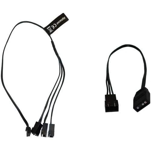 Alphacool Digital RGB LED Y-Kabel 3-fach mit JSP Stecker 30cm, schwarz