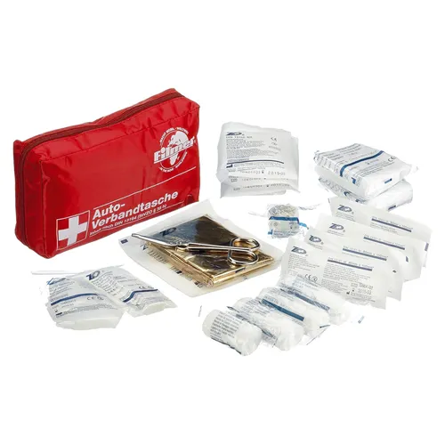 Auto Verbandtasche Verbandskasten KFZ PKW Erste Hilfe Fahrzeug Verbandkasten rot