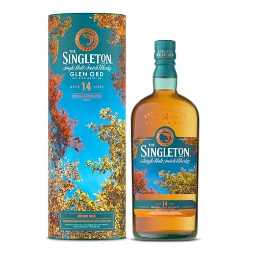 The Singleton of Glen Ord Autumn Walk 14 Jahre, Special Release 2024 - Exklusiver Single Malt Scotch Whisky, 14 Jahre gereift, komplexe Aromen von Orangenschale und Vanille, ideal für besondere Anlässe.