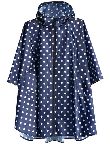 ANYOO Wasserdichter Radfahren Regen Poncho - Regenjacke für Damen, extrem wasserabweisend mit verschweißten Nähten, ideal für Radfahren und Outdoor-Aktivitäten, leicht und kompakt für einfaches Tragen.