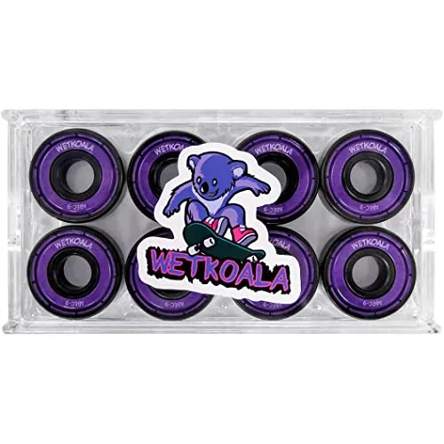 WETKOALA ABEC 9 Premium Kugellager (8 Stück) für Skateboards, Inliner, Longboard, Waveboard, Roller etc. | 608 ZZ Einheitsgröße | Reibungsfreie und Langlebige Skate Lager durch Metallabdeckung
