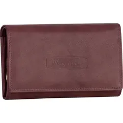 RFID Damen Geldbörse Portemonnaie Geldbeutel Damenbörse Leder 12 Karten Bordeaux (12135)