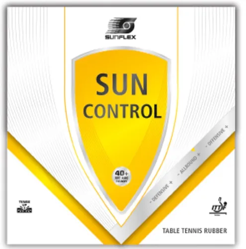 Sunflex Sun Control Tischtennis-Belag 1,8mm schwarz - Tischtennisschläger Zubehör mit Noppen-Innenbelag für Allround-Spieler, bietet optimale Kontrolle und Präzision für jedes Spiel.