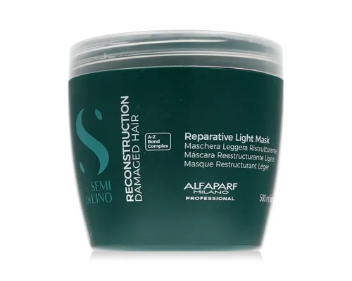 ALFAPARF SEMI DI LINO Regenerierende Maske 500ml - Veganer Haarpflege für dünnes und strapaziertes Haar. Diese Maske aus der Semi Di Lino Reconstruction Linie regeneriert und stärkt empfindliche Strähnen.