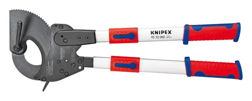 Knipex Kabelschneider 95 32 100 - 680mm Ratschenprinzip, mit Teleskopschenkeln für hohe Schneidleistung und vielseitige Anwendung