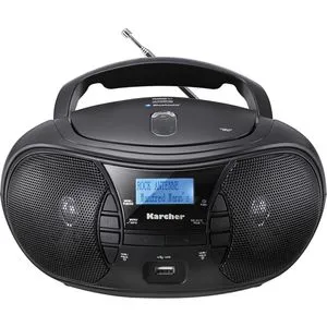 Karcher RR 5028D Boombox - Radios mit Digitalradio (DAB+) und FM-Tuner, Bluetooth für kabellose Musikübertragung und CD-Player für vielseitigen Musikgenuss.