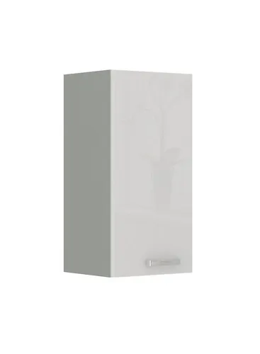 Hängeschrank 30 cm Küche Bianca Weiß Hochglanz + Grau - Hängeschrank in modernem Design mit 30 cm Breite, ideal für platzsparende Küchenlösungen. Lieferung zerlegt und originalverpackt.