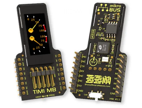 4D Systems TIMI-MB Displaymodul, 0,96 Zoll, 160x80 Pixel, 16MB Flash, 3 GPIO, UART, I2C, 5V, 500mA