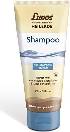 Luvos Naturkosmetik Heilerde Haarshampoo - Zertifiziertes Naturkosmetik Shampoo mit ultrafeiner Heilerde, ideal für gesunde, glänzende Haare. Befreit sanft von Schuppen und sorgt für ein natürliches Gleichgewicht der Kopfhaut.